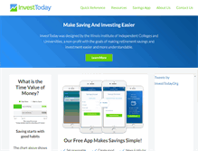 Tablet Screenshot of investtoday.org